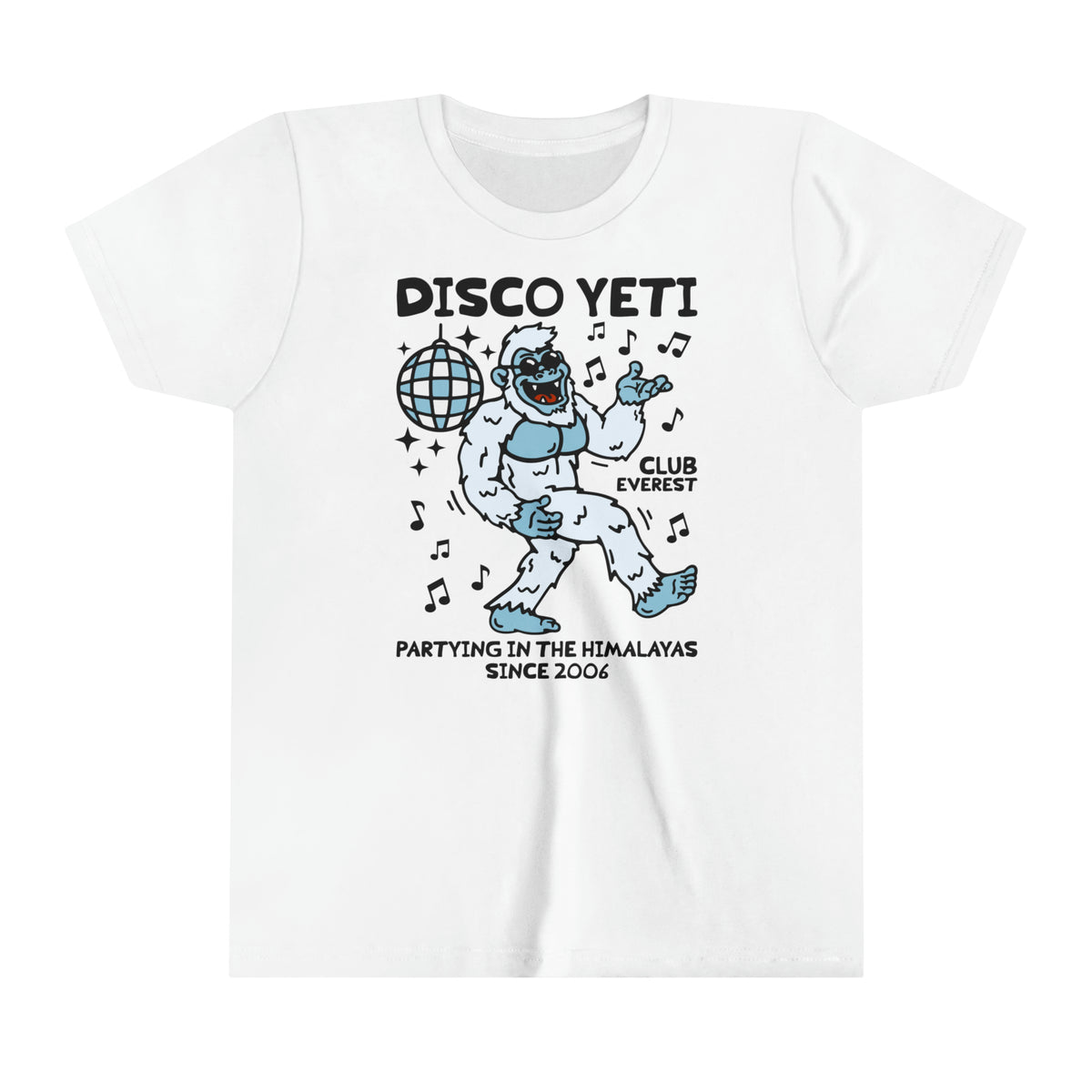 Disco Yeti Bella Canvas Youth Short Sleeve Tee