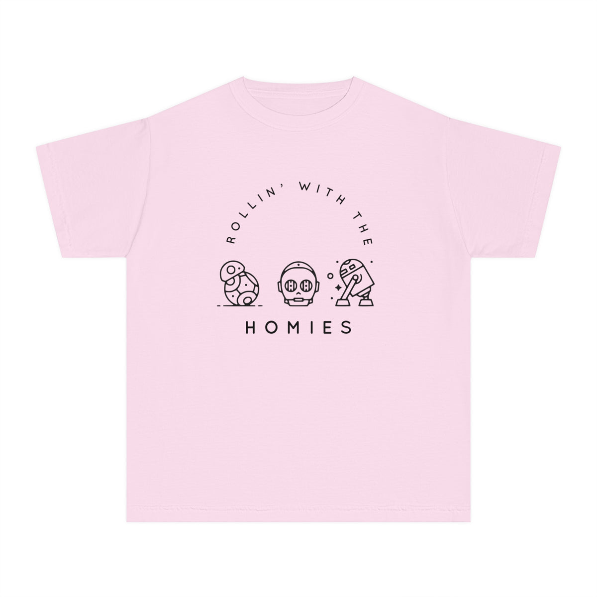 Rollin’ With The Homies Comfort Colors Youth Midweight Tee