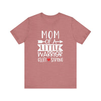 Mom of a Little Warrior Cleft Strong Bella Canvas Unisex Jersey Short Sleeve Tee