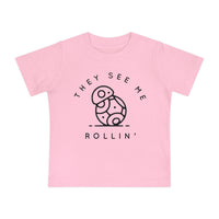 They See Me Rollin' Bella Canvas Baby Short Sleeve T-Shirt