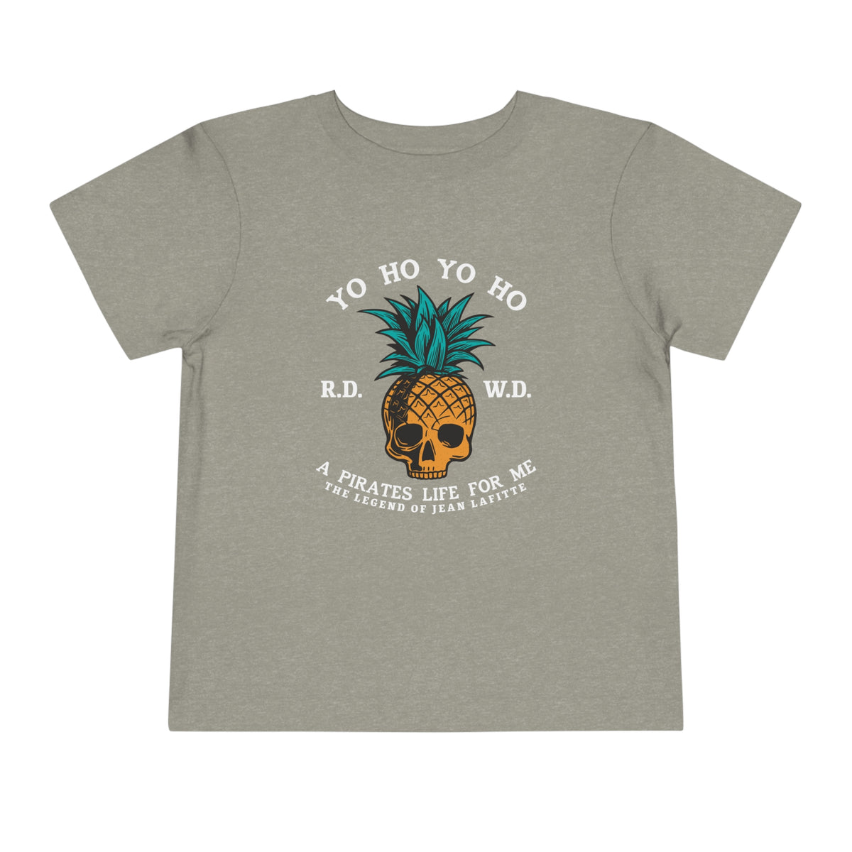 Yo Ho Pirates Life For Me Bella Canvas Toddler Short Sleeve Tee