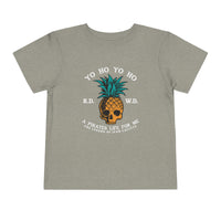 Yo Ho Pirates Life For Me Bella Canvas Toddler Short Sleeve Tee
