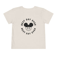 Best Day Ever Bella Canvas Toddler Short Sleeve Tee