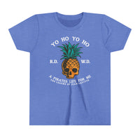 Yo Ho Pirates Life For Me Bella Canvas Youth Short Sleeve Tee