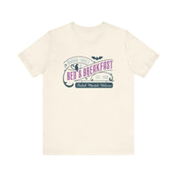 Madame Leota’s Bed and Breakfast Teal Bella Canvas Unisex Jersey Short Sleeve Tee