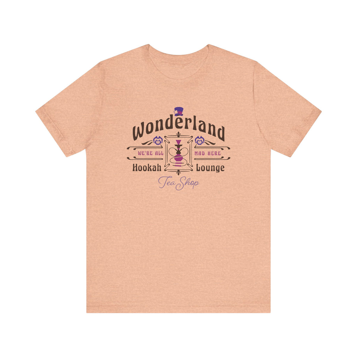 Wonderland Hookah Lounge Bella Canvas Unisex Jersey Short Sleeve Tee