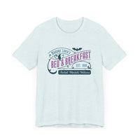 Madame Leota’s Bed and Breakfast Teal Bella Canvas Unisex Jersey Short Sleeve Tee