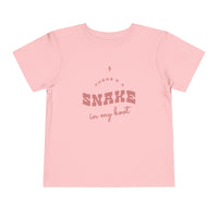 There's A Snake In My Boot Bella Canvas Toddler Short Sleeve Tee