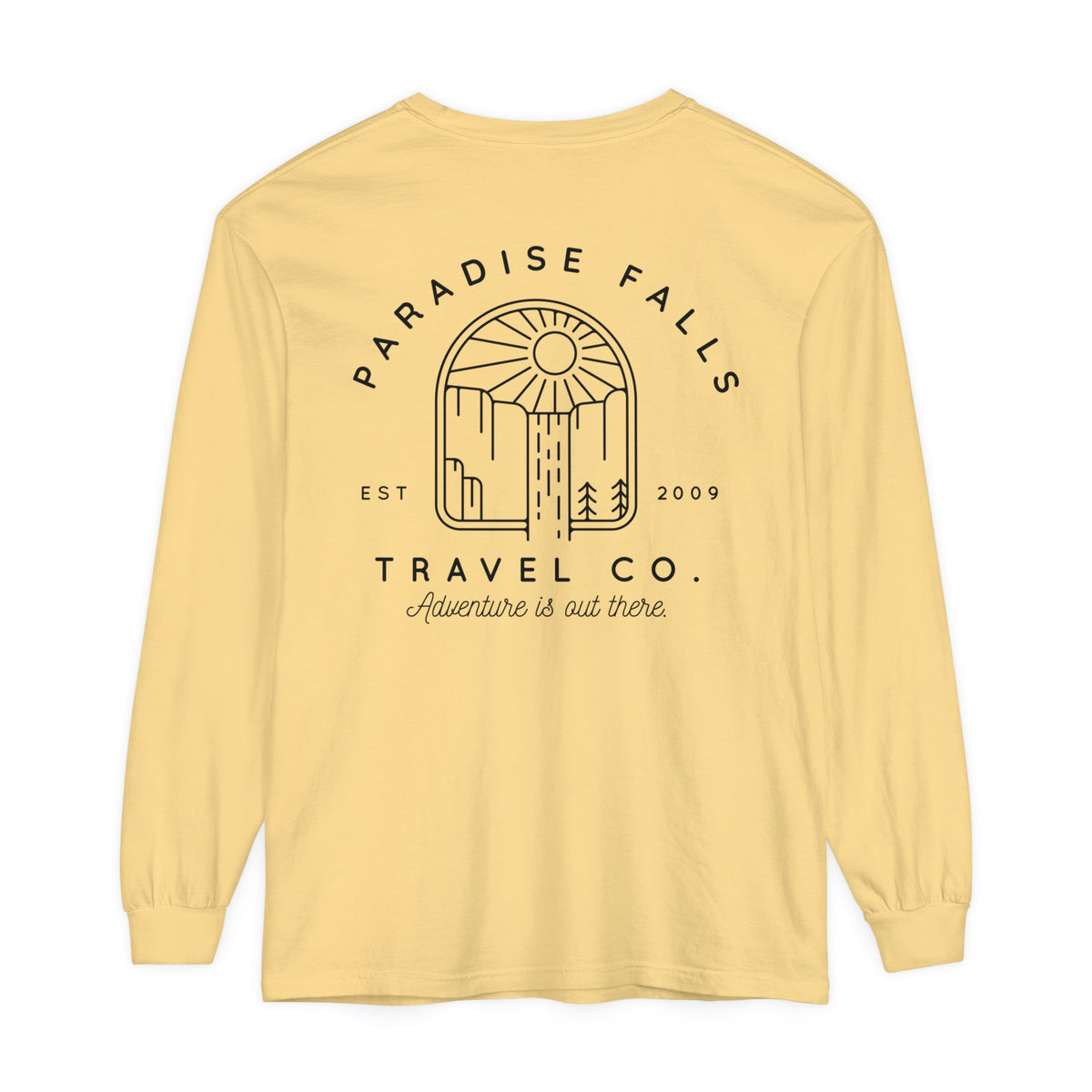 Paradise Falls Comfort Colors Unisex Garment-dyed Long Sleeve T-Shirt