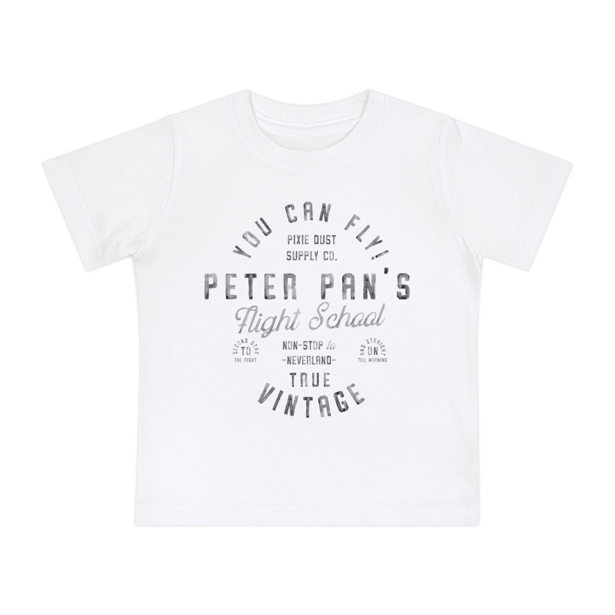 Pan's Flight School Bella Canvas Baby Short Sleeve T-Shirt