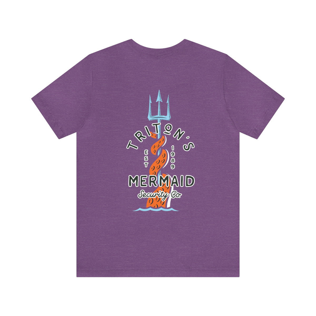 Triton's Mermaid Security Bella Canvas Unisex Jersey Short Sleeve Tee