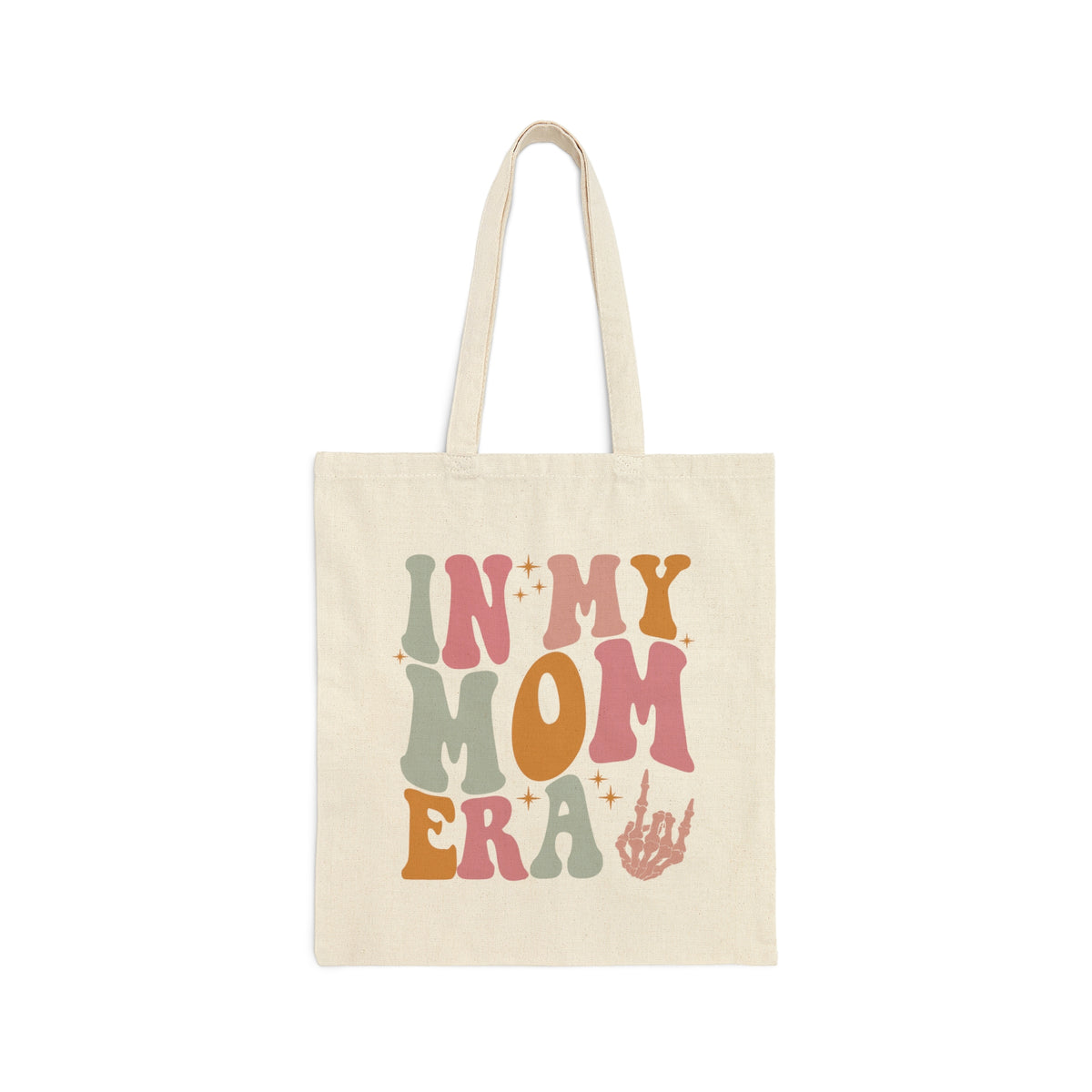 In My Mom Era Cotton Canvas Tote Bag