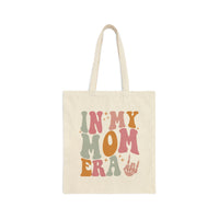 In My Mom Era Cotton Canvas Tote Bag