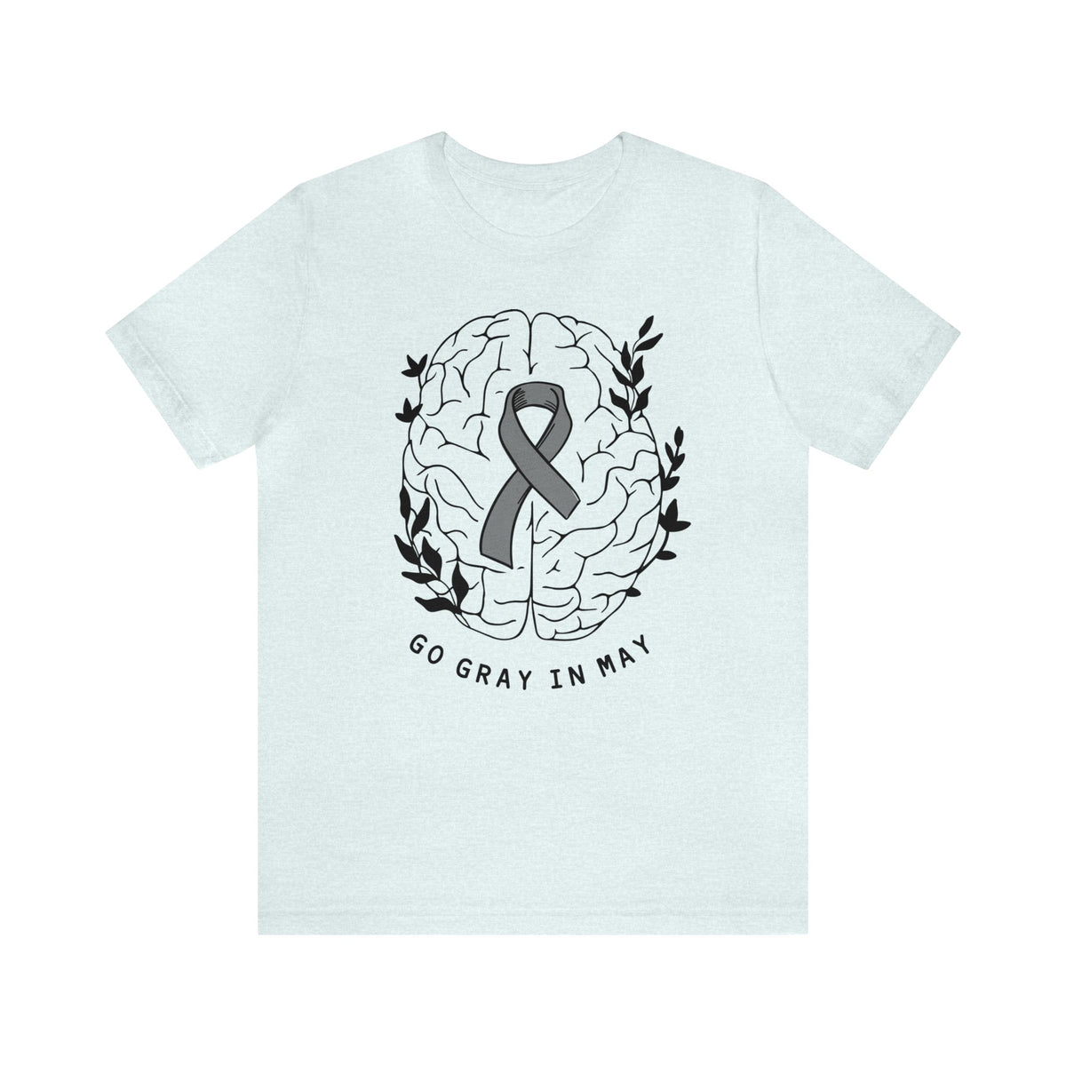 Go Gray In May Bella Canvas Unisex Jersey Short Sleeve Tee