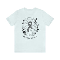Go Gray In May Bella Canvas Unisex Jersey Short Sleeve Tee
