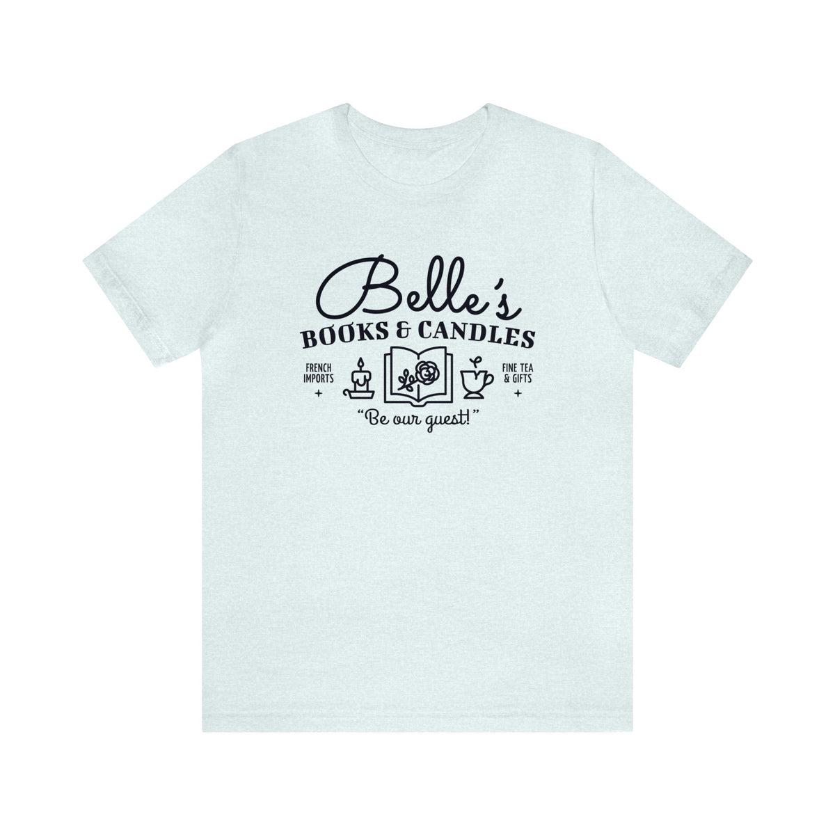 Belle’s Books & Candles Bella Canvas Unisex Jersey Short Sleeve Tee