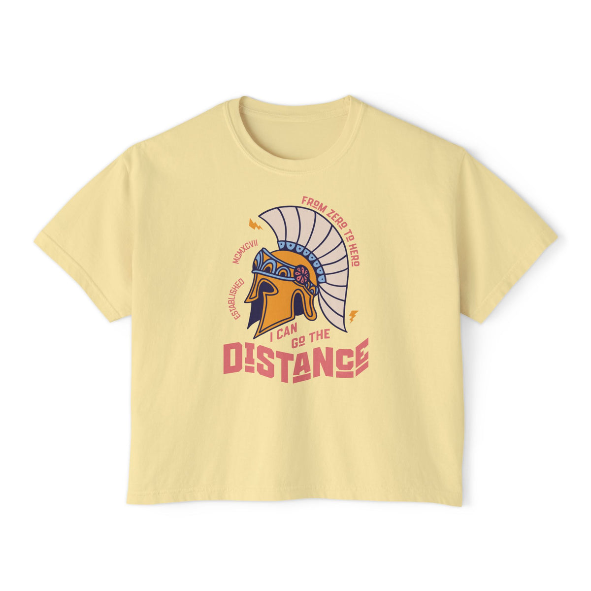 I Can Go The Distance Comfort Colors Women's Boxy Tee