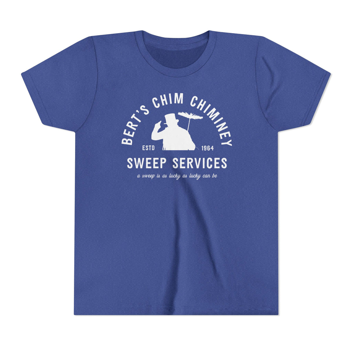 Bert’s Chim Chiminey Sweep Services Bella Canvas Youth Short Sleeve Tee