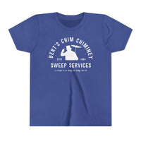 Bert’s Chim Chiminey Sweep Services Bella Canvas Youth Short Sleeve Tee