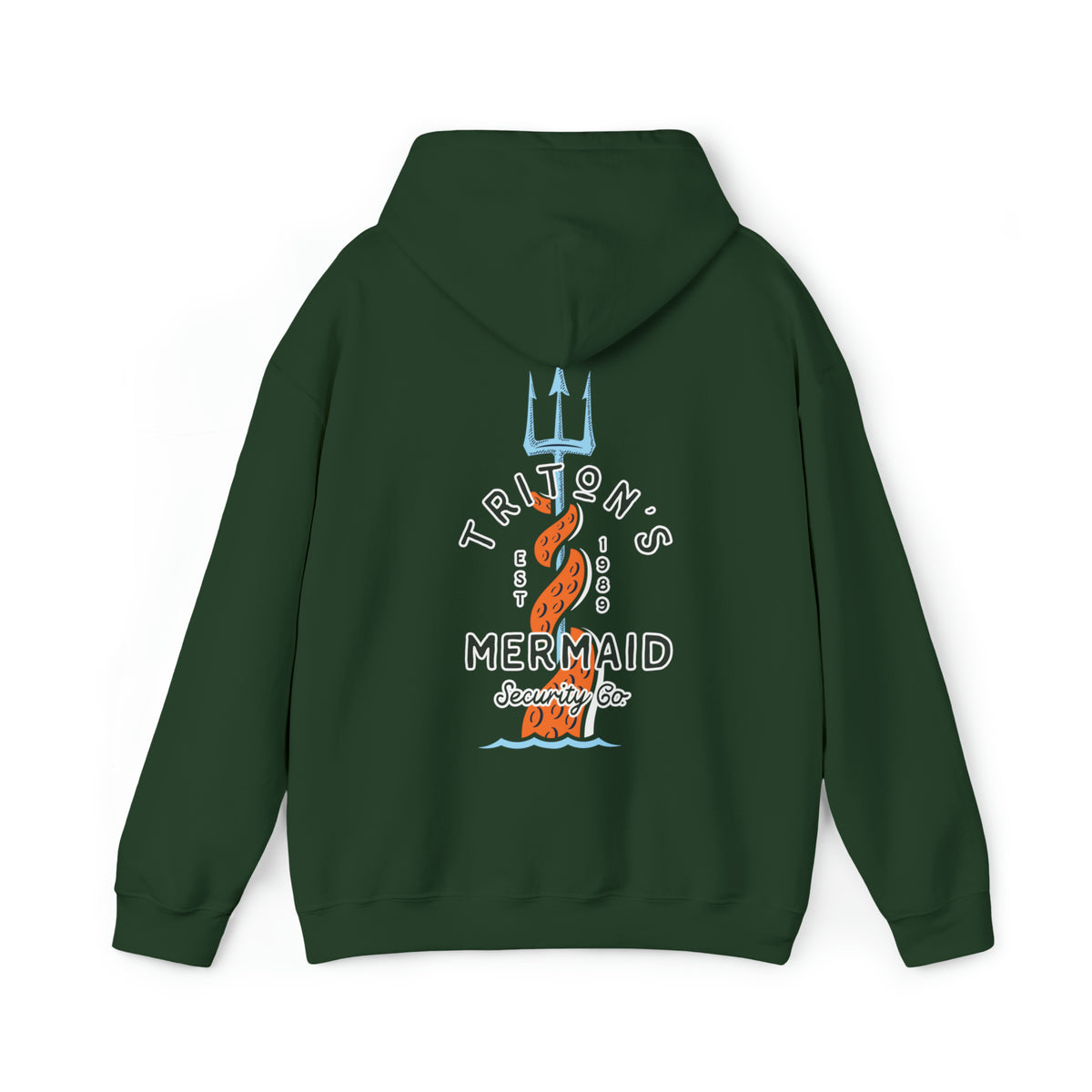 Triton's Mermaid Security Gildan Unisex Heavy Blend™ Hooded Sweatshirt