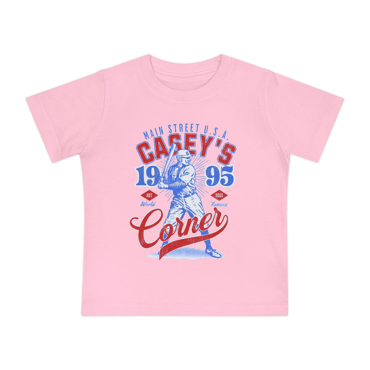 Casey’s Corner Distressed Bella Canvas Baby Short Sleeve T-Shirt