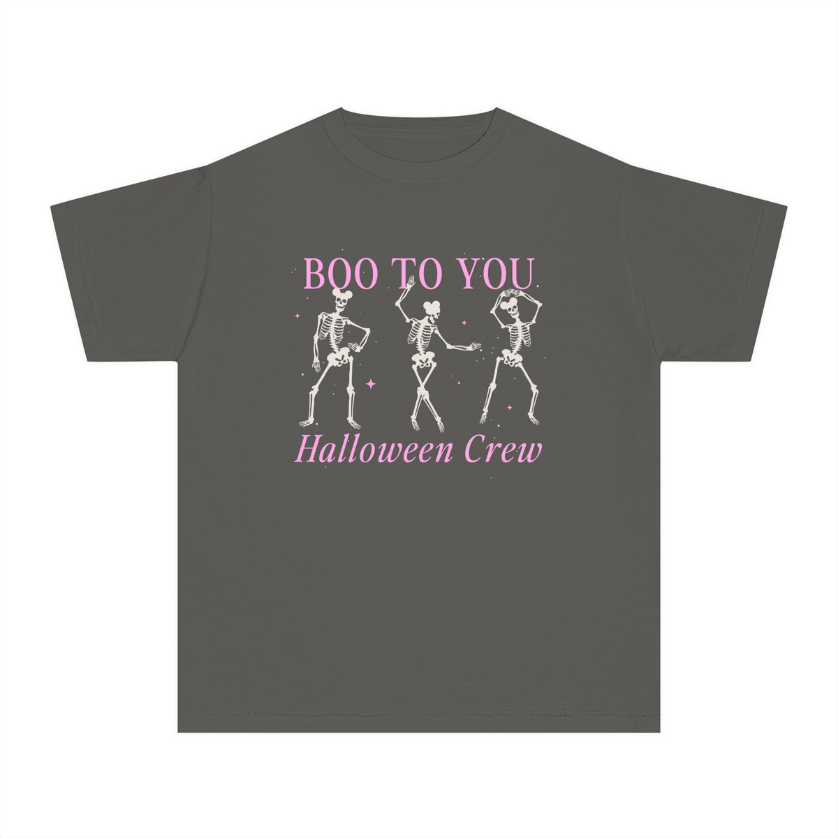Boo To You Halloween Crew Comfort Colors Youth Midweight Tee