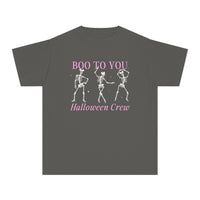 Boo To You Halloween Crew Comfort Colors Youth Midweight Tee