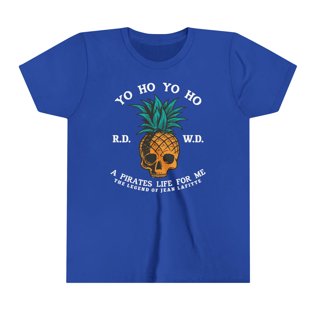 Yo Ho Pirates Life For Me Bella Canvas Youth Short Sleeve Tee