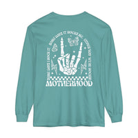 Motherhood Comfort Colors Unisex Garment-dyed Long Sleeve T-Shirt