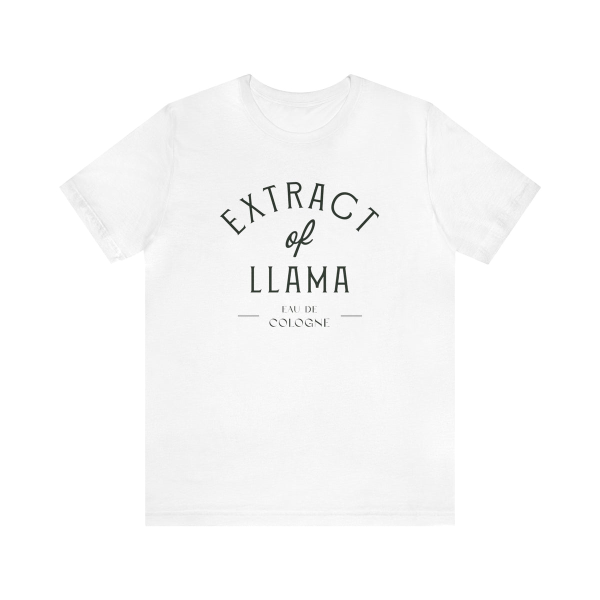 Extract of Llama Bella Canvas Unisex Jersey Short Sleeve Tee