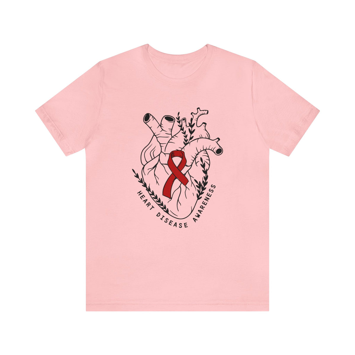 Heart Disease Awareness Bella Canvas Unisex Jersey Short Sleeve Tee