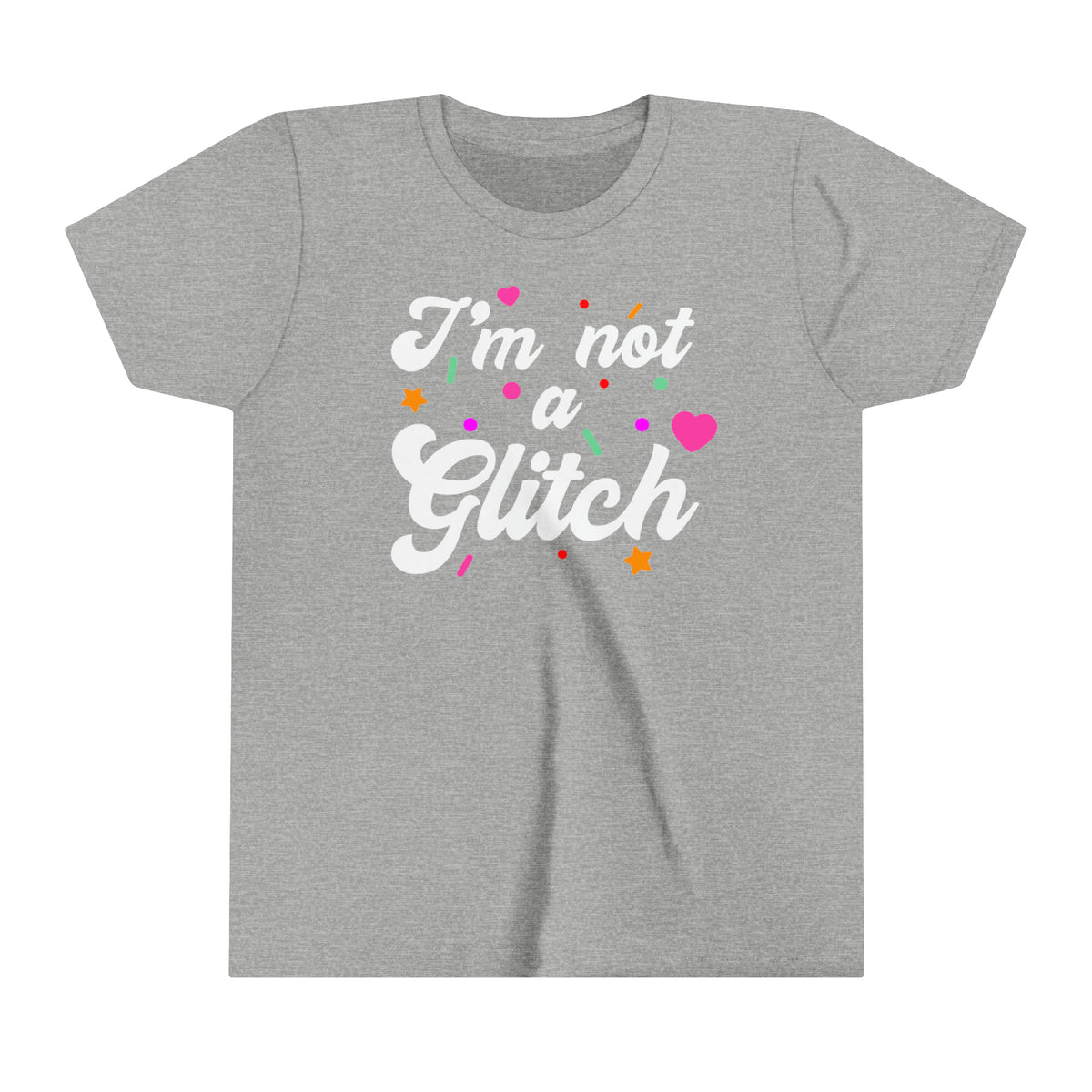 I'm Not A Glitch Bella Canvas Youth Short Sleeve Tee