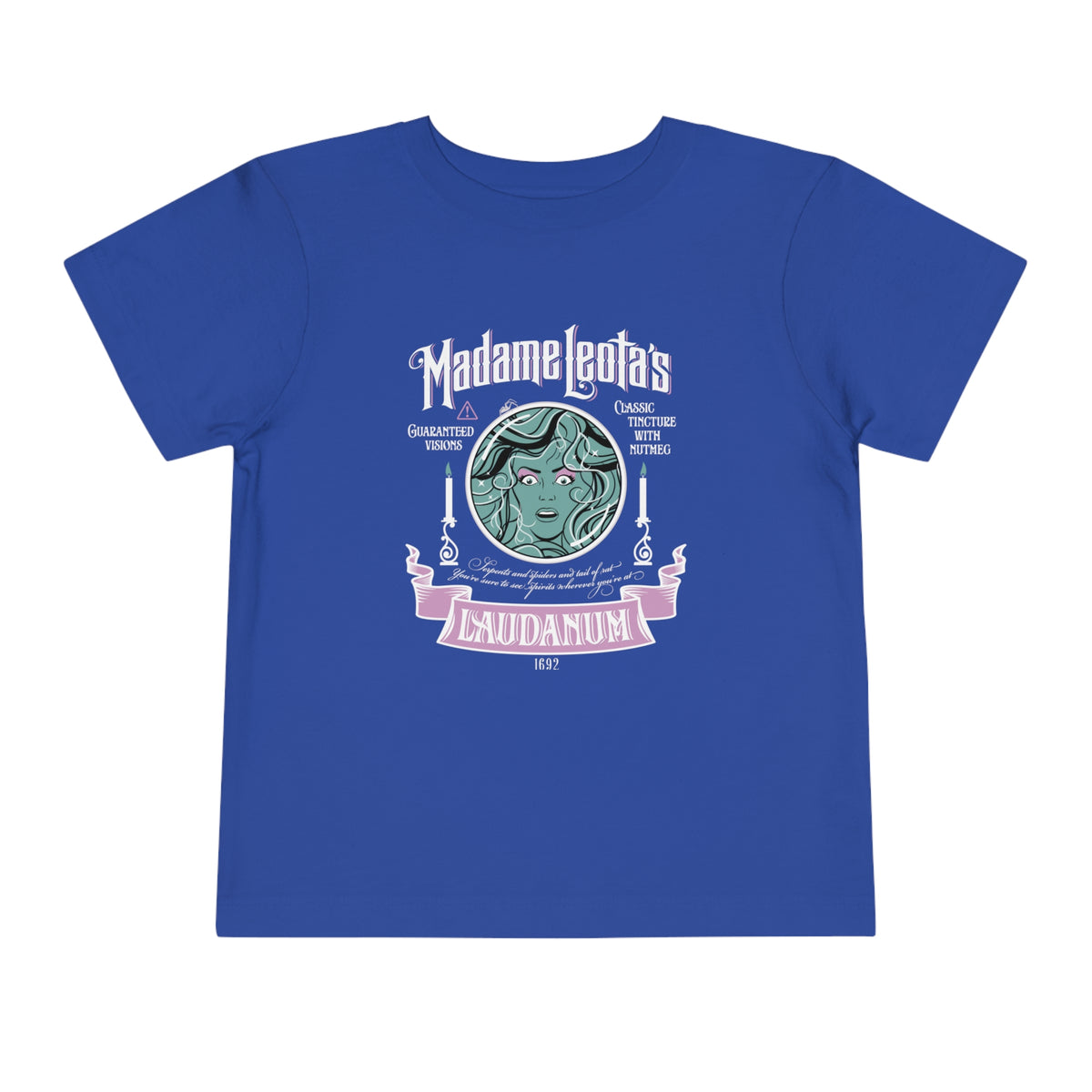 Madame Leota’s Laudanum Teal Bella Canvas Toddler Short Sleeve Tee