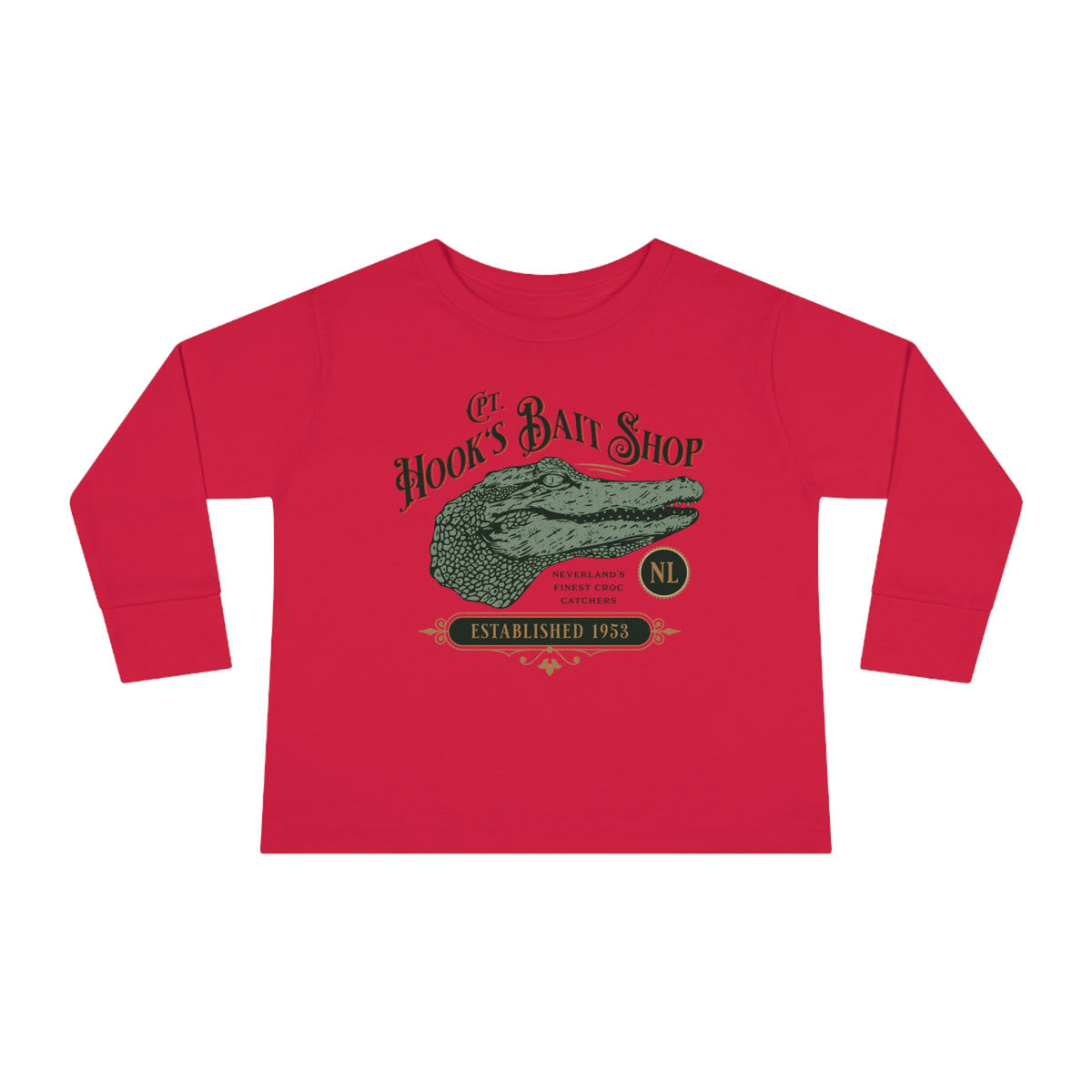 Captain Hook’s Bait Shop Rabbit Skins Toddler Long Sleeve Tee