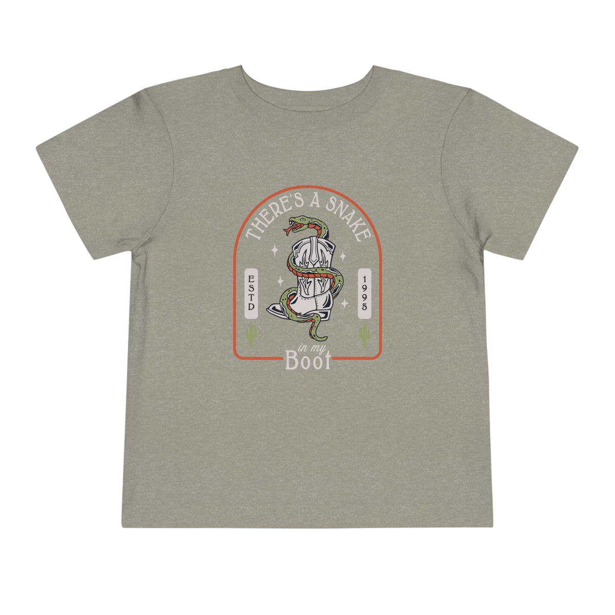 There's A Snake In My Boot Bella Canvas Toddler Short Sleeve Tee