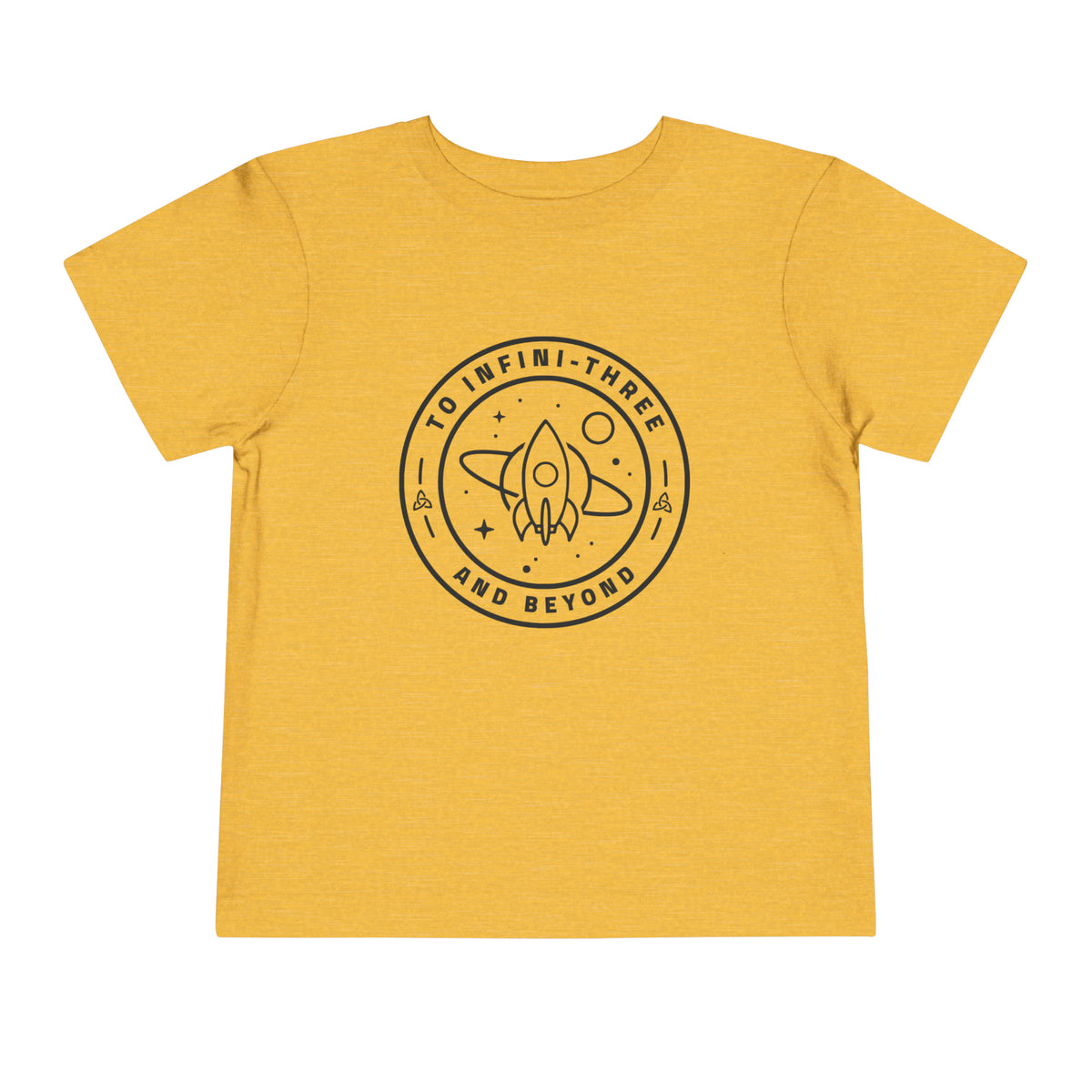 To Infini-three And Beyond Bella Canvas Toddler Short Sleeve Tee