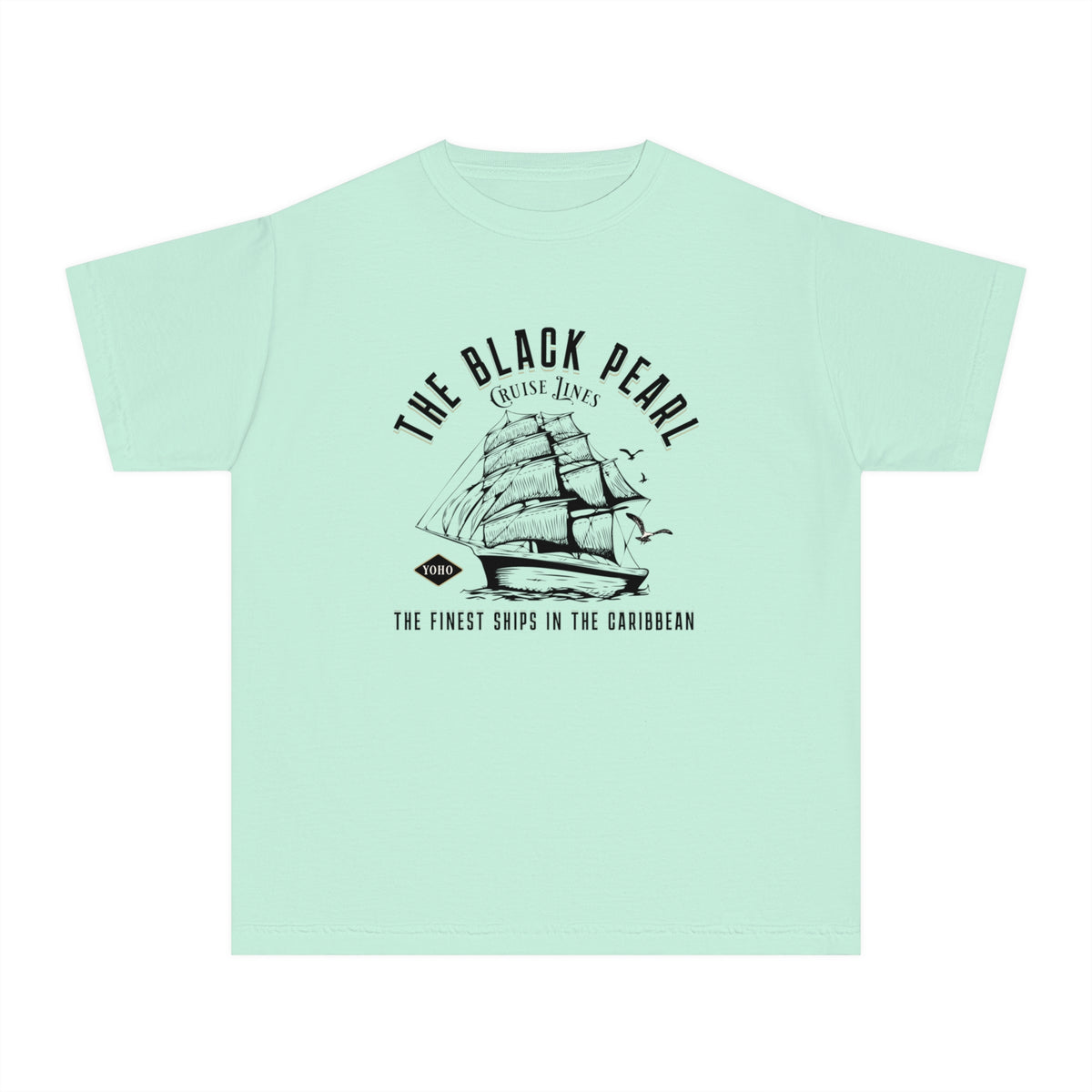 Black Pearl Cruise Lines Comfort Colors Youth Midweight Tee