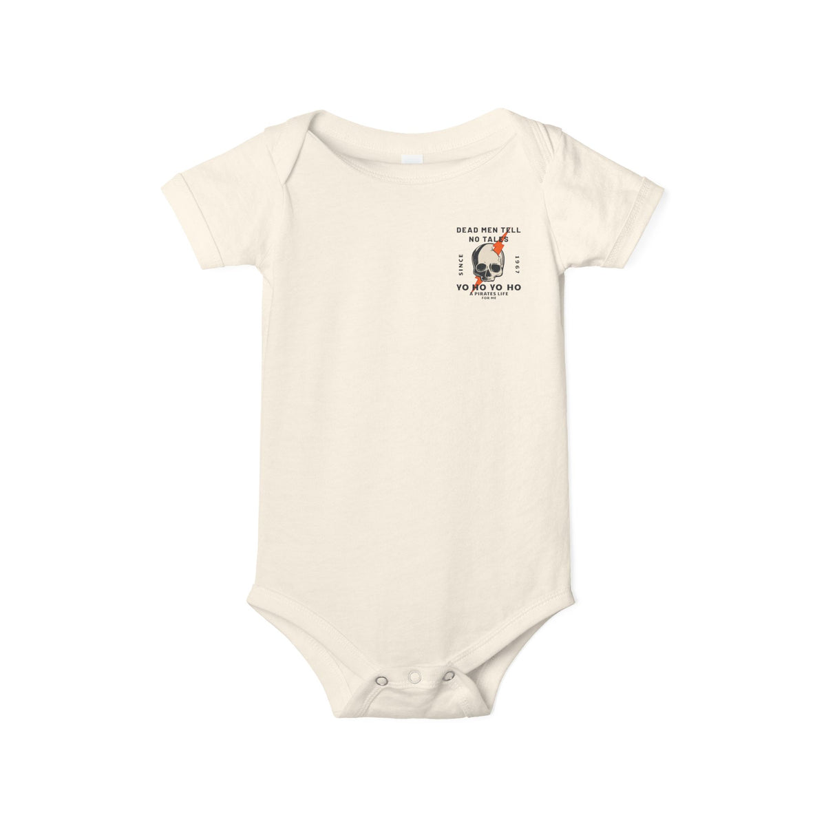 Dead Men Tell No Tales Bella Canvas Infant Jersey One Piece