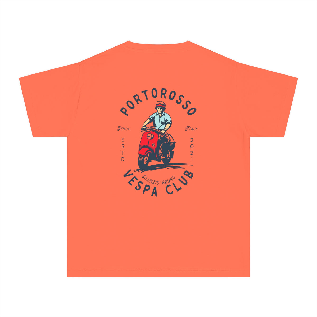 Portorosso Vespa Club Comfort Colors Youth Midweight Tee