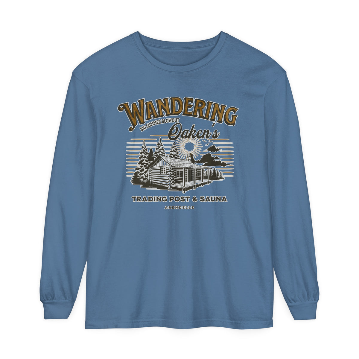 Wandering Oaken’s Trading Post Comfort Colors Unisex Garment-dyed Long Sleeve T-Shirt