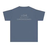 Love Doesn’t Count Chromosomes Comfort Colors Youth Midweight Tee