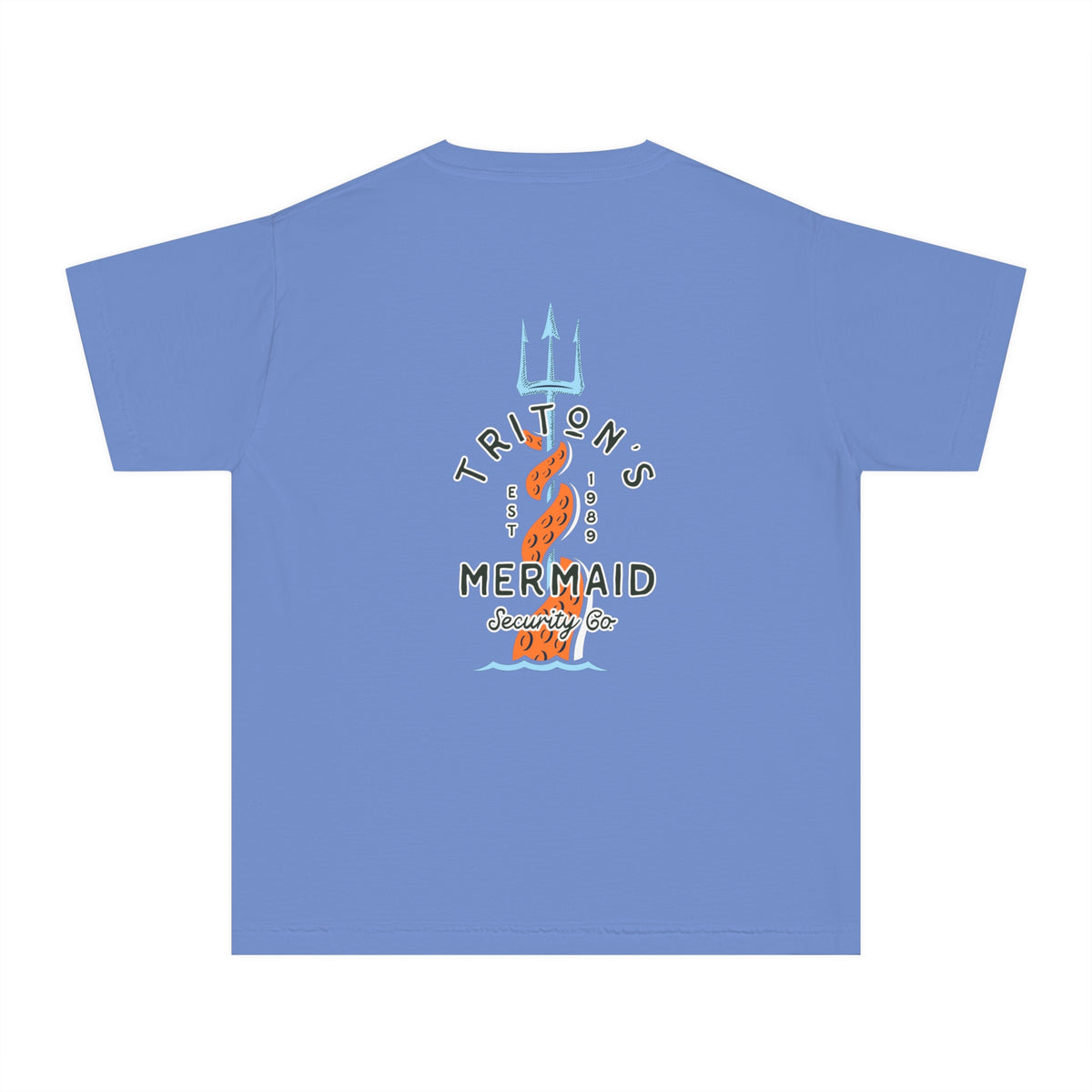 Triton's Mermaid Security Comfort Colors Youth Midweight Tee