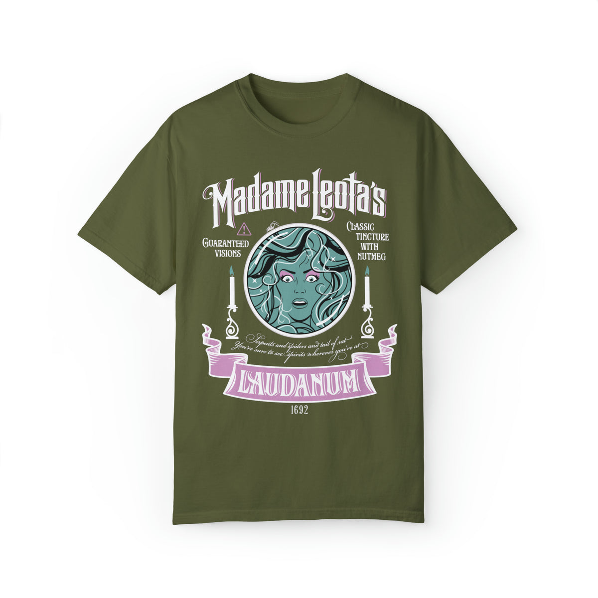 Madame Leota’s Laudanum Teal Comfort Colors Unisex Garment-Dyed T-shirt