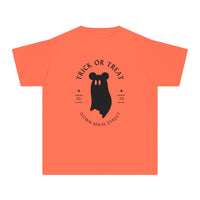 Trick or Treat Down Main Street Comfort Colors Youth Midweight Tee