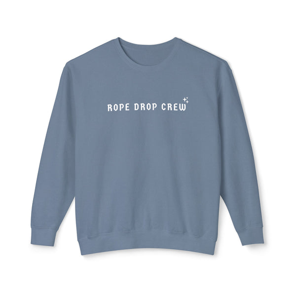 Rope Drop Crew Unisex Lightweight Comfort Colors Crewneck Sweatshirt
