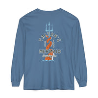 Triton's Mermaid Security Comfort Colors Unisex Garment-dyed Long Sleeve T-Shirt