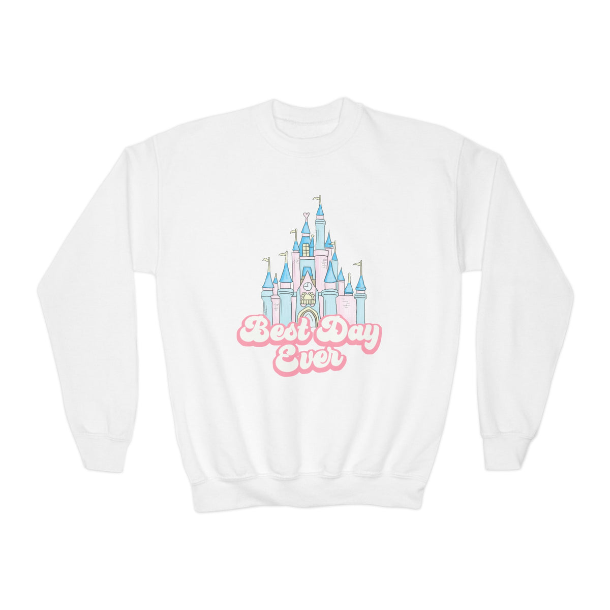 Best Day Ever Gildan Youth Crewneck Sweatshirt