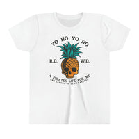 Yo Ho Pirates Life For Me Bella Canvas Youth Short Sleeve Tee