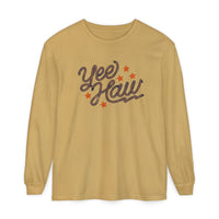Yee Haw Comfort Colors Unisex Garment-dyed Long Sleeve T-Shirt