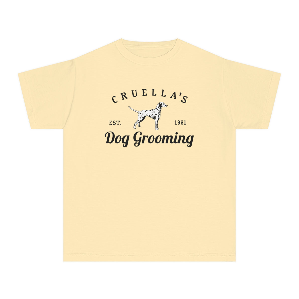 Cruella’s Dog Grooming Comfort Colors Youth Midweight Tee